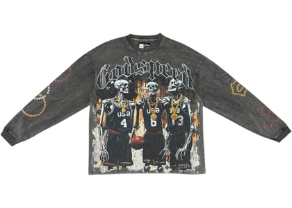 Godspeed Dreamteam 24 Long-Sleeve VVS Tee Black Wash - product view 2