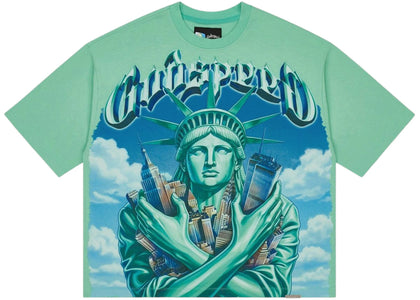 Godspeed Empire Guardian T-shirt Aqua - apparel view 2