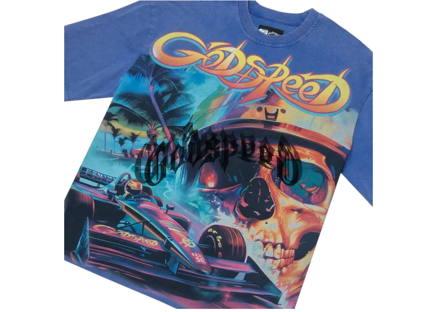 Godspeed F1 Dreams T-shirt Royal Blue - vue secondaire B