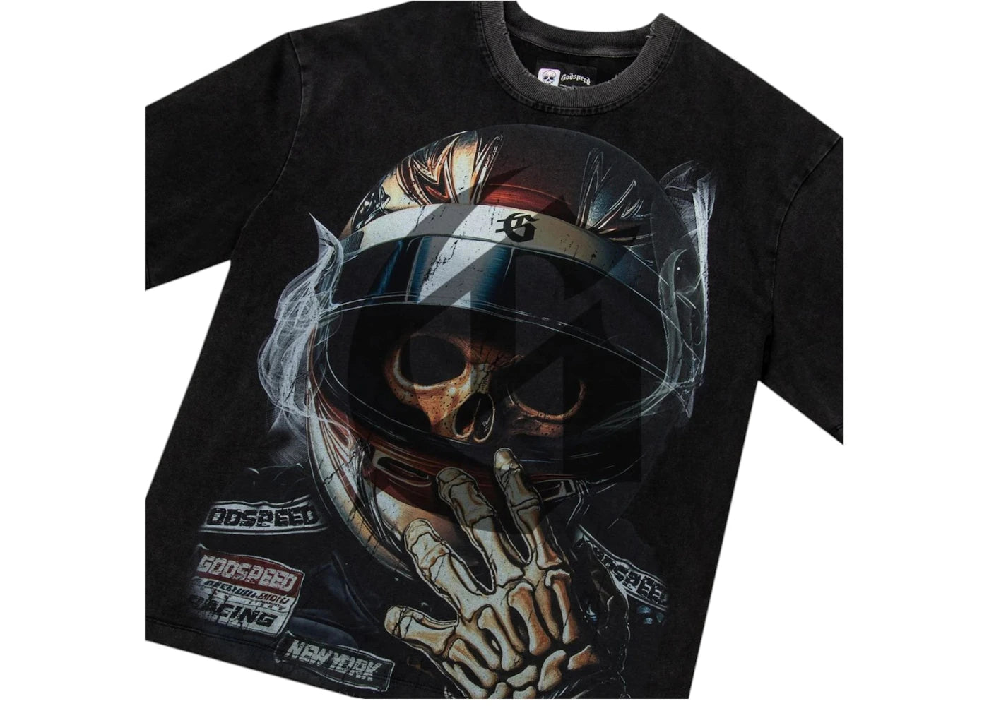 Godspeed F1 World Cup T-shirt Black Wash - vue secondaire B