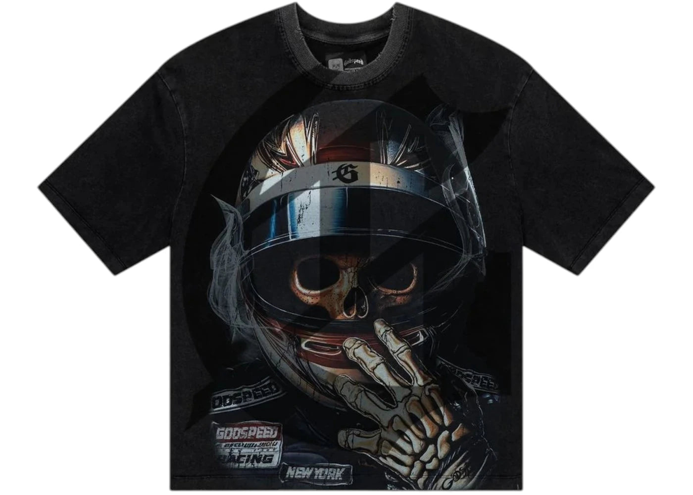 Godspeed F1 World Cup T-shirt Black Wash - vue secondaire A