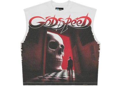 Godspeed Fate's Doorstep Sleeveless T-shirt White - apparel view 2