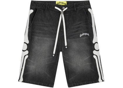 Godspeed Femur Denim Shorts Black - authentic Godspeed apparel