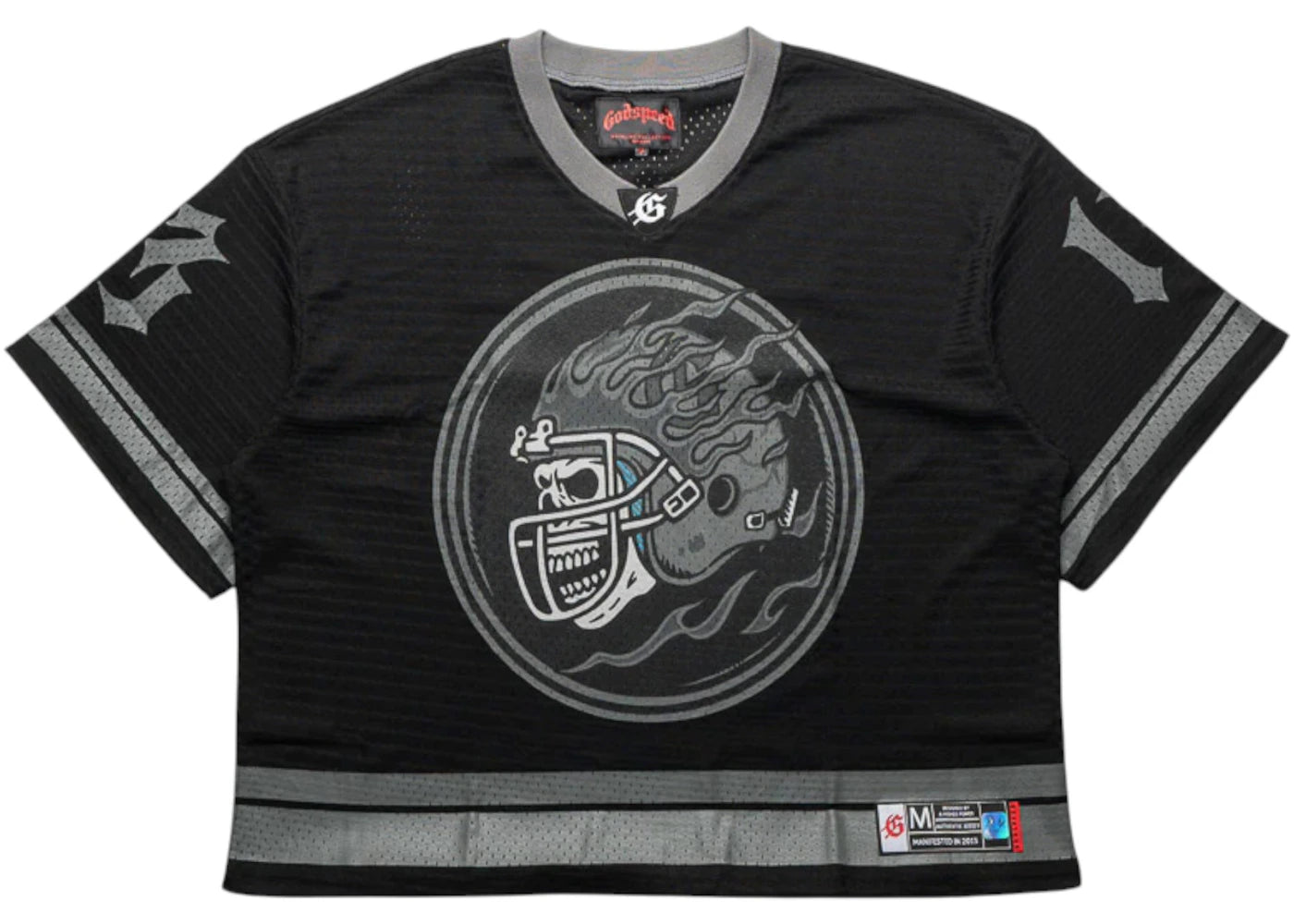 Godspeed First Down Jersey Black/Grey - vue secondaire A