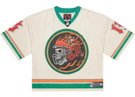 Godspeed First Down Jersey (FW25) Bone/Teal/Orange