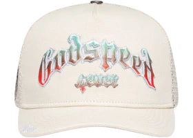 Godspeed Forever Trucker Hat Gradient Bone - vue 360