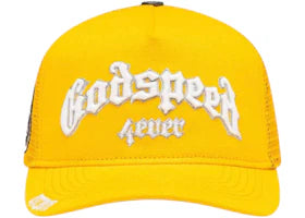 Godspeed Forever Trucker Hat Yellow - vue 360