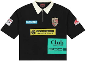 Godspeed GRC Quarter Zip Short Sleeve Polo Black