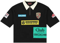 Godspeed GRC Quarter Zip Short Sleeve Polo Black