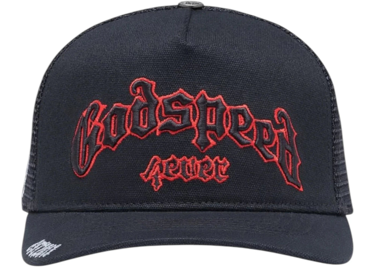 Godspeed GS Forever Trucker Hat Black/Red - vue secondaire A