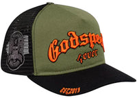 Godspeed GS Forever Trucker Hat Olive/Orange