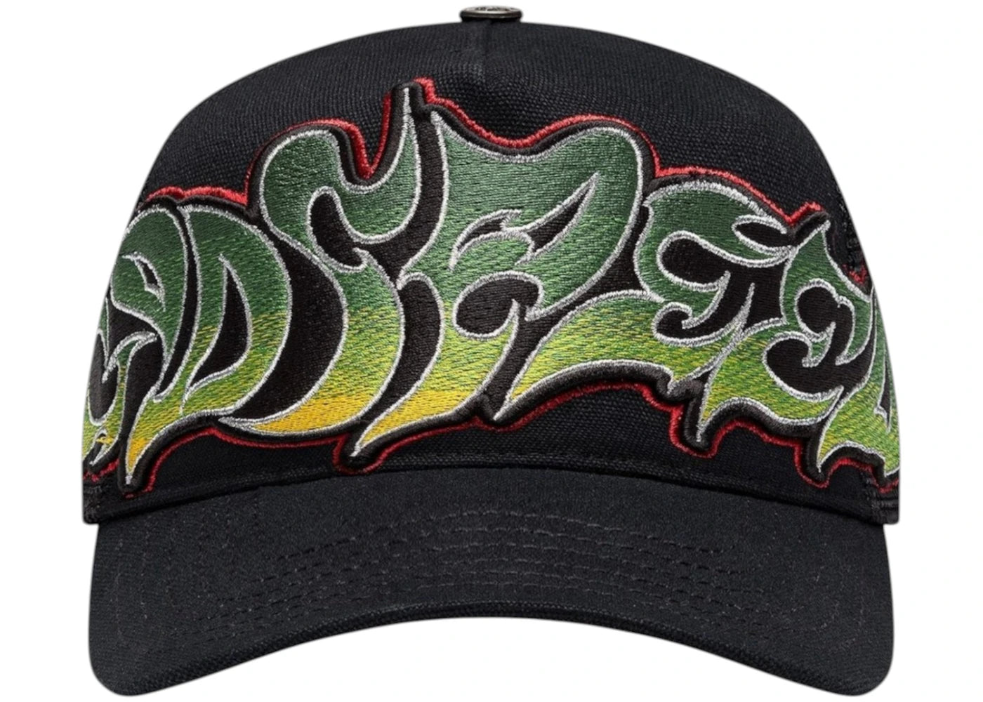 Godspeed GS Neo Trucker Hat Black/Yellow/Red - vue 360