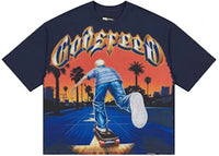 Godspeed Kick Push T-shirt Navy