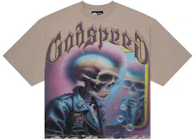 Godspeed Man In The Mirror T-shirt Stone Grey