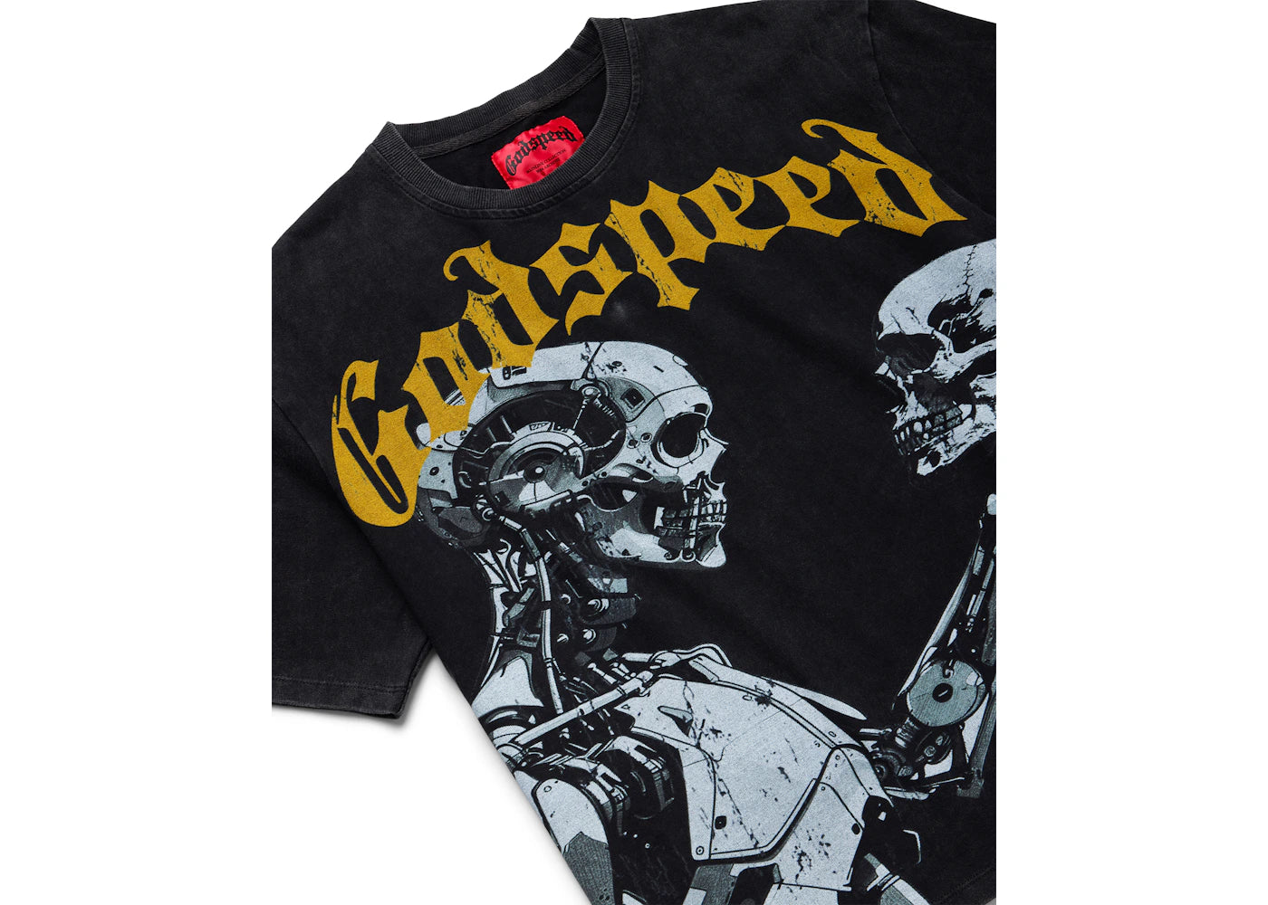 Godspeed Mankind vs AI III T-shirt Black/Yellow