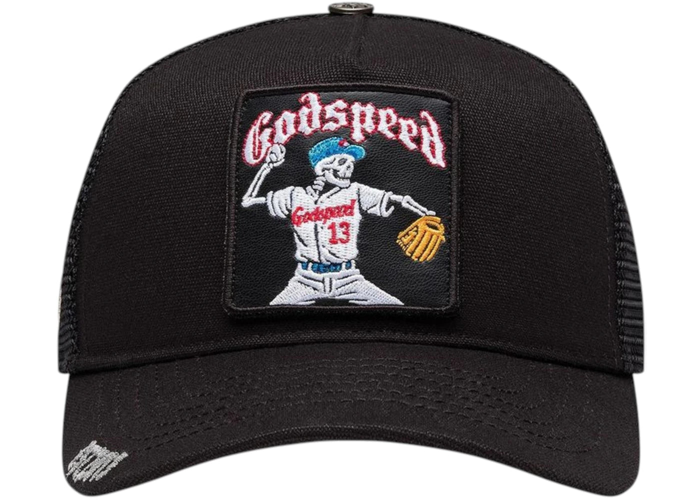 Godspeed Mood Trucker II Hat Black Interchangeable Patches - vue 360