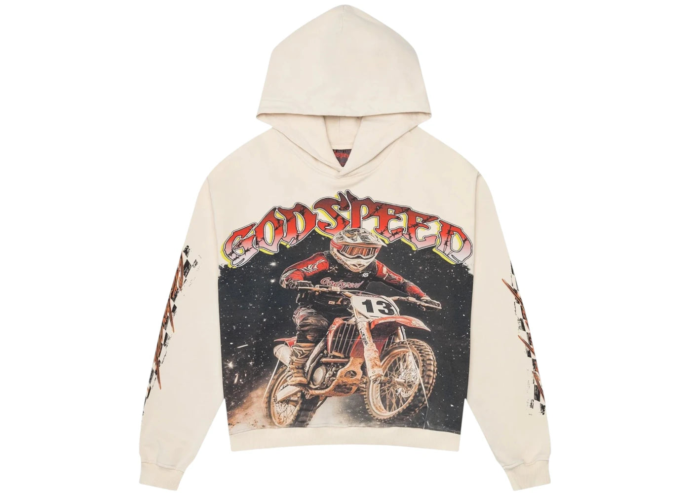 Godspeed Motocross Hoodie Bone - vue secondaire A