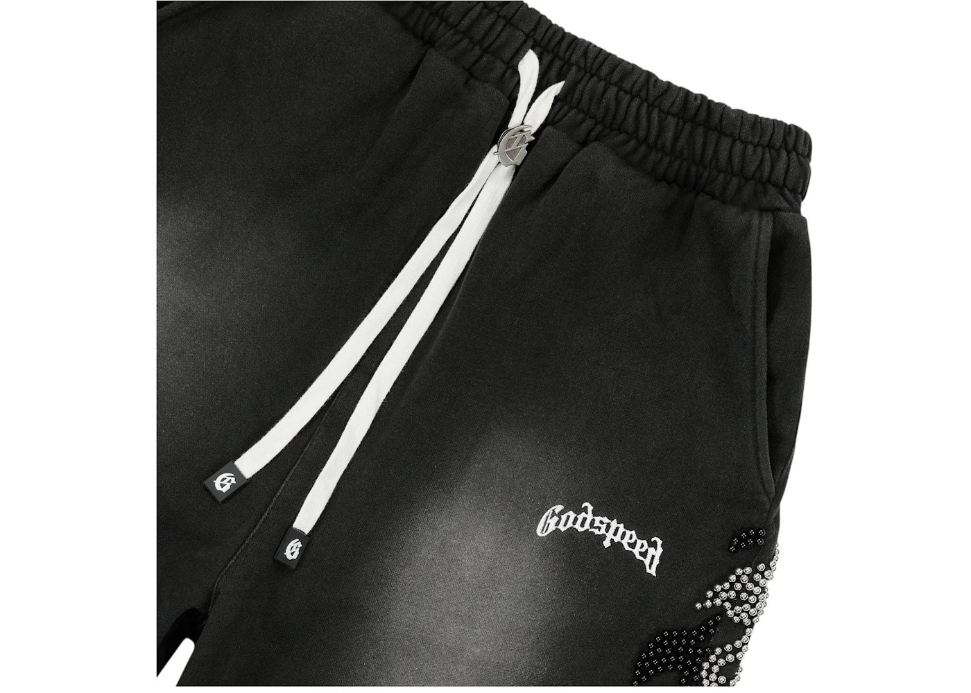 Godspeed Nior Studded 3Qtr Shorts Black - vue secondaire B