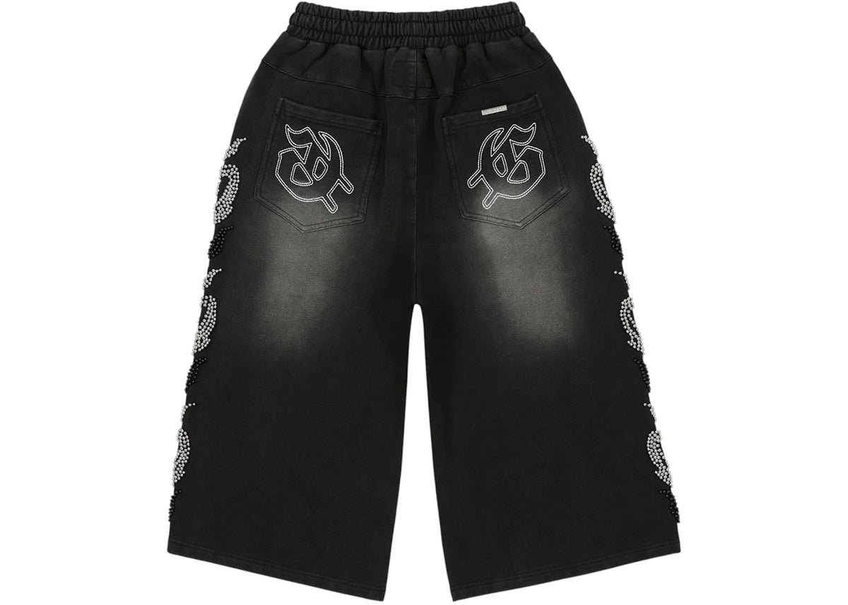 Godspeed Nior Studded 3Qtr Shorts Black - vue secondaire B