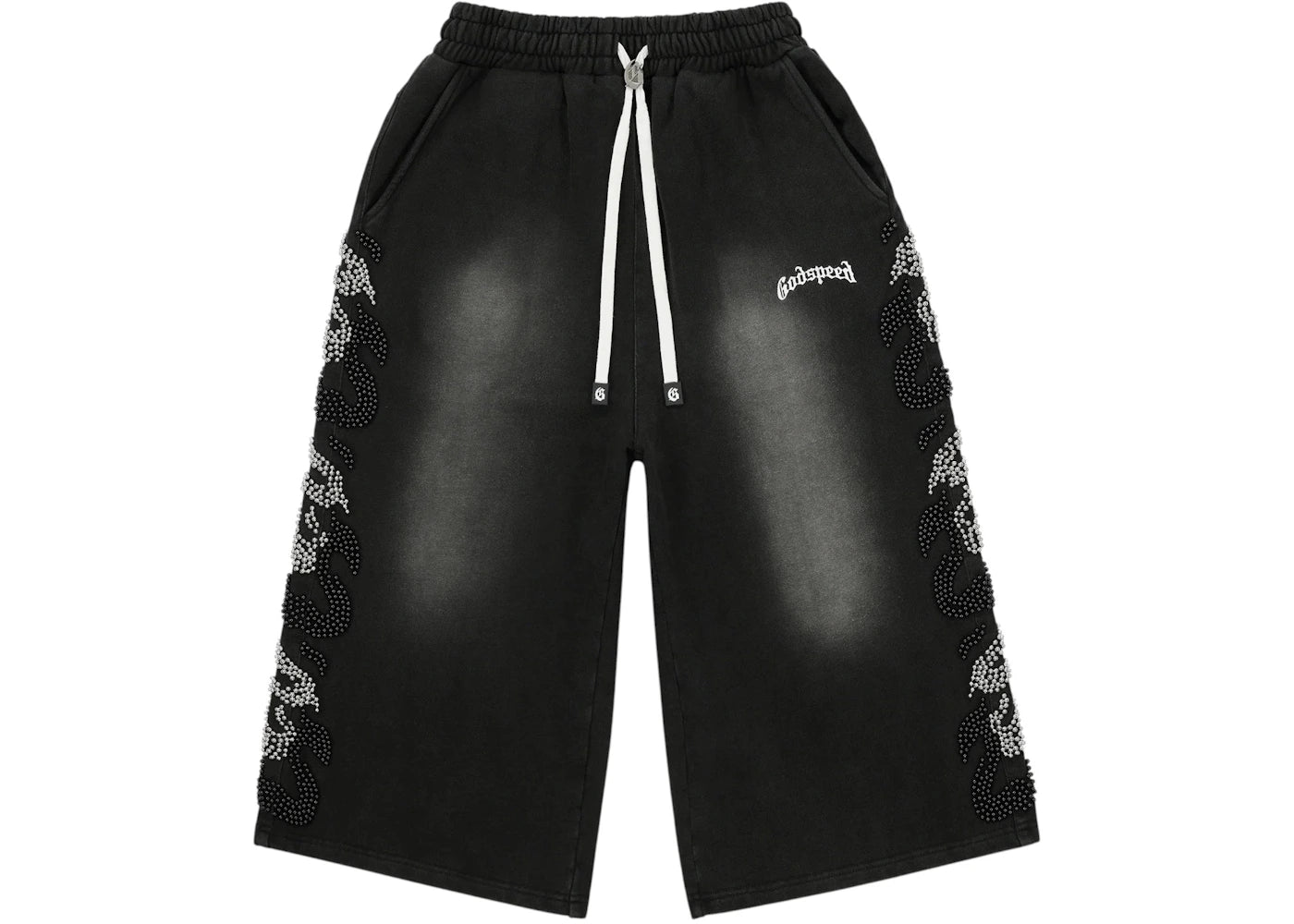 Godspeed Nior Studded 3Qtr Shorts Black - vue secondaire A