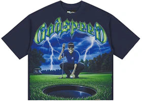 Godspeed No Mulligans T-shirt Navy - vue 360