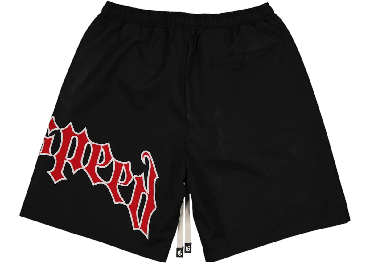 Godspeed OG Logo Nylon Shorts Bred - vue secondaire B