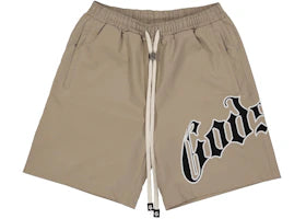 Godspeed OG Logo Nylon Shorts Sand