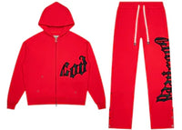 Godspeed OG Logo Sweatsuit Red Plaid