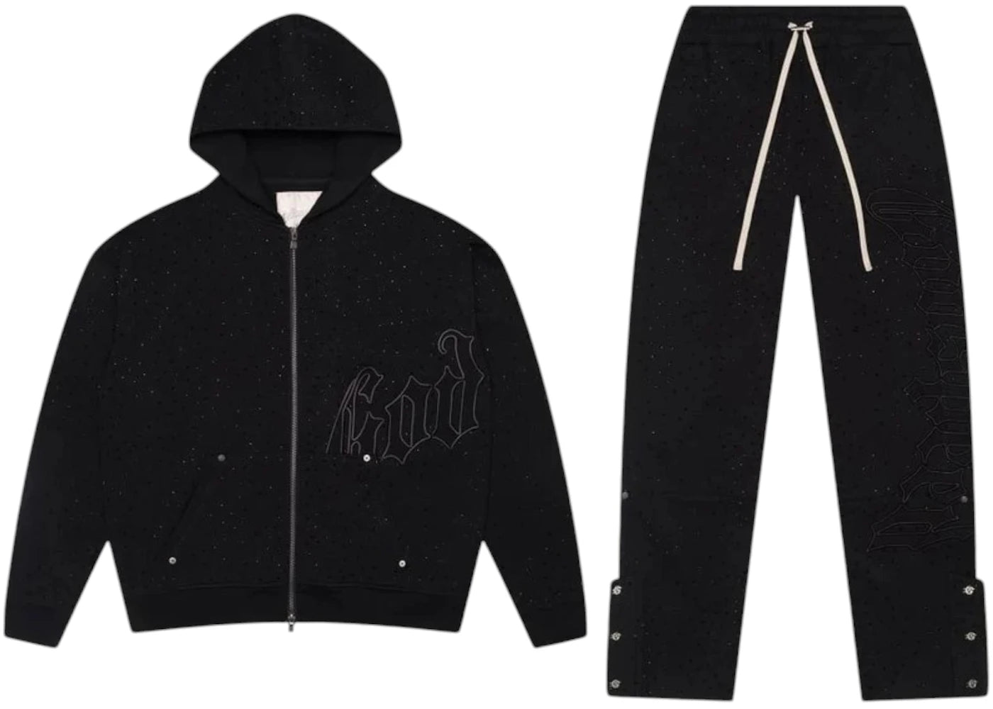 Godspeed OG Logo VVS V2 Sweatsuit Black/Black - vue secondaire A