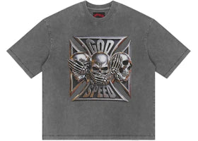 Godspeed Omerta T-shirt Grey Wash - vue 360
