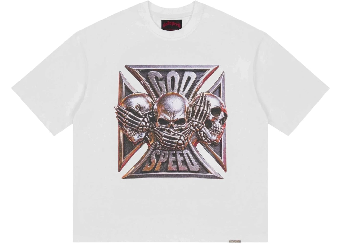 Godspeed Omerta Tee White - vue secondaire A