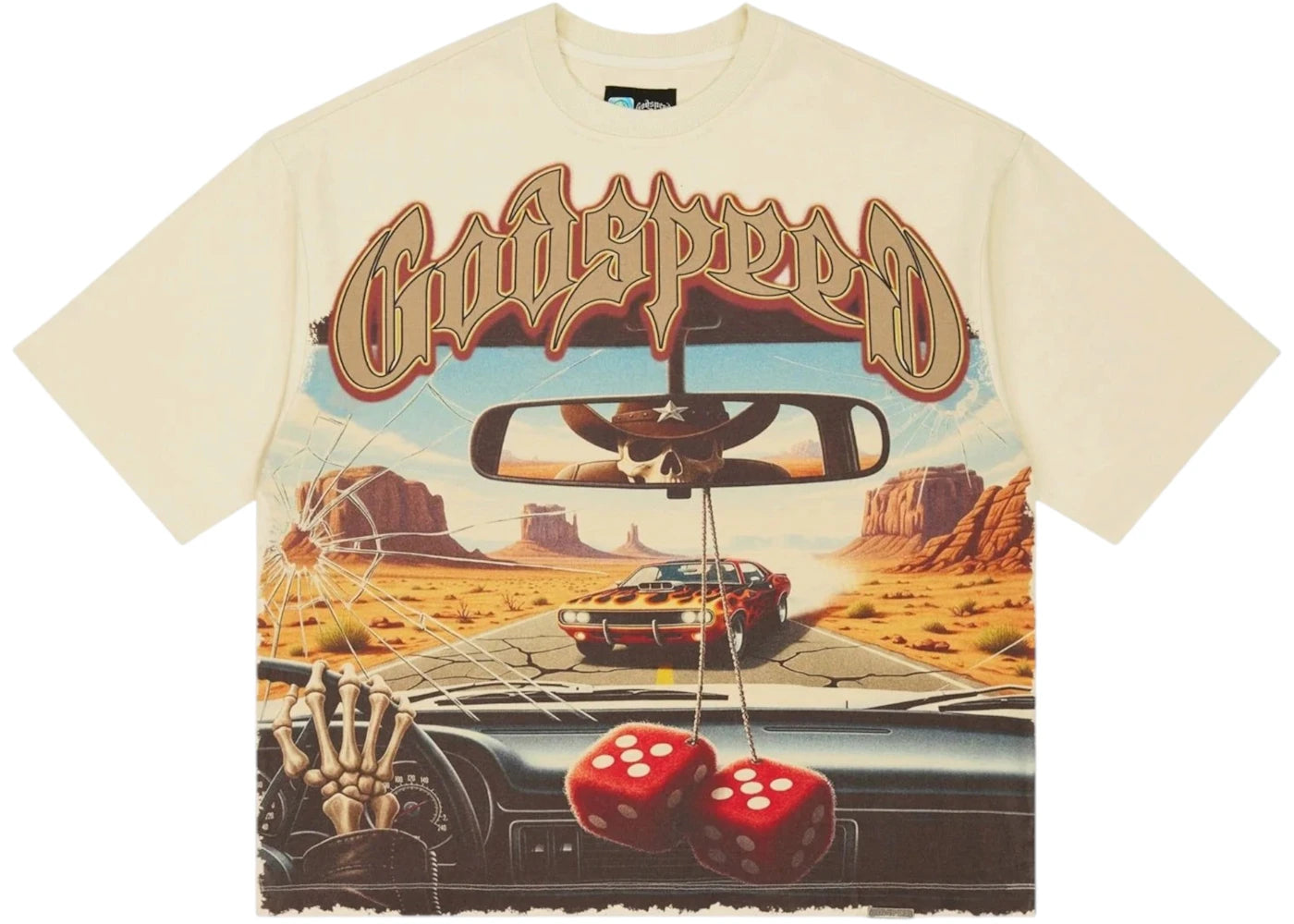 Godspeed On The Run II T-shirt Bone - vue secondaire A