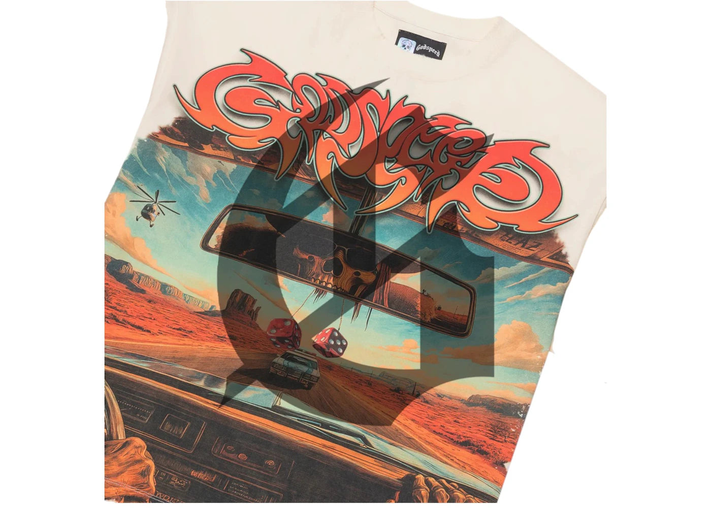 Godspeed On The Run T-shirt Bone - vue secondaire B