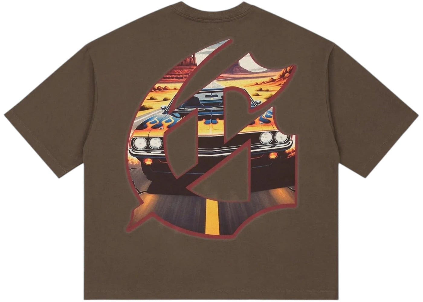 Godspeed OnThe Run II Tee Brown - vue secondaire B