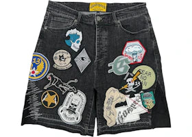 Godspeed Patchwork Denim V2 Shorts Black