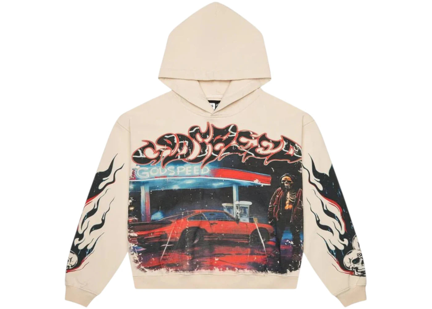 Godspeed Pitstop Hoodie Bone - vue secondaire A