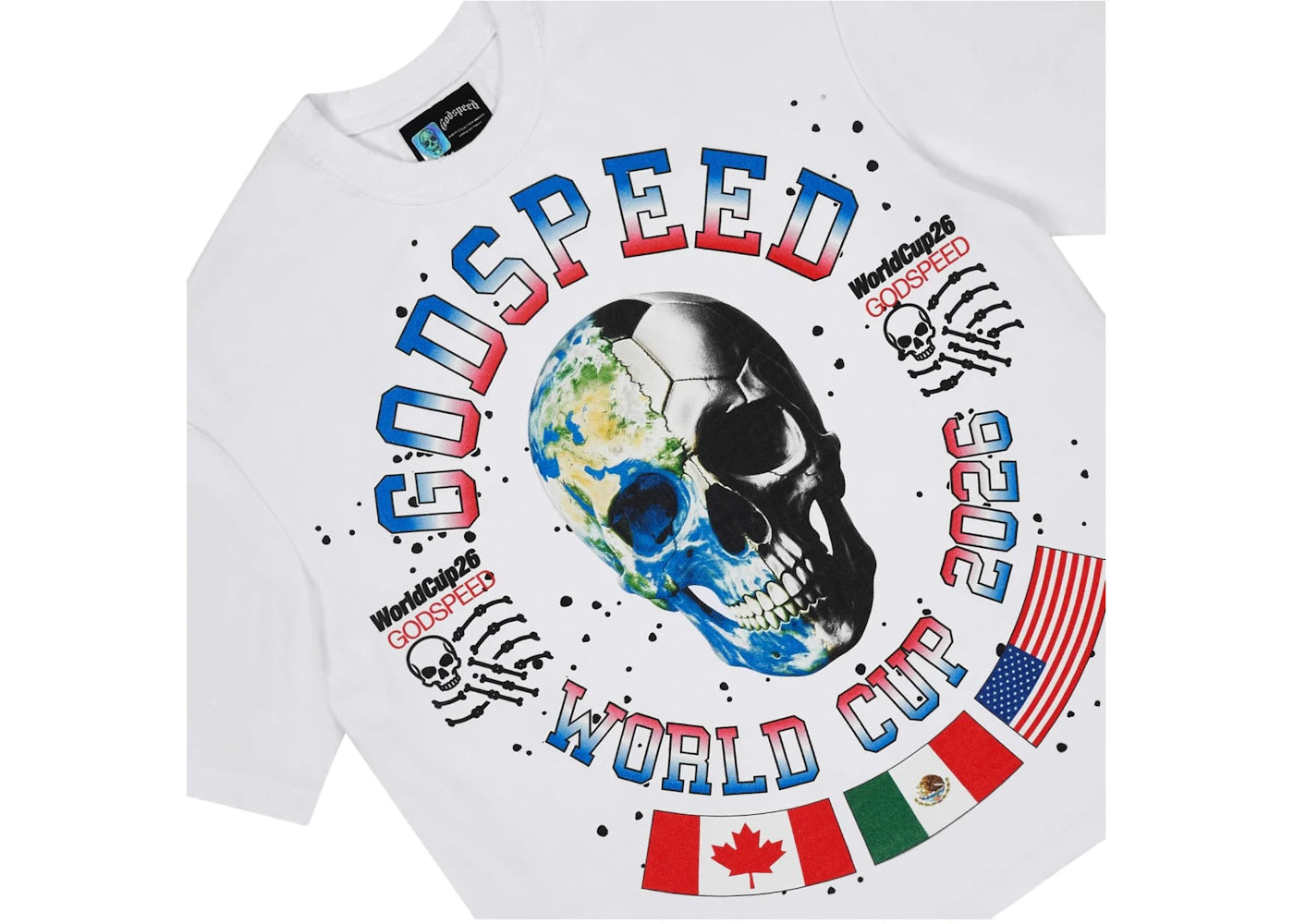 Godspeed Planet Futbol T-shirt White - vue secondaire B