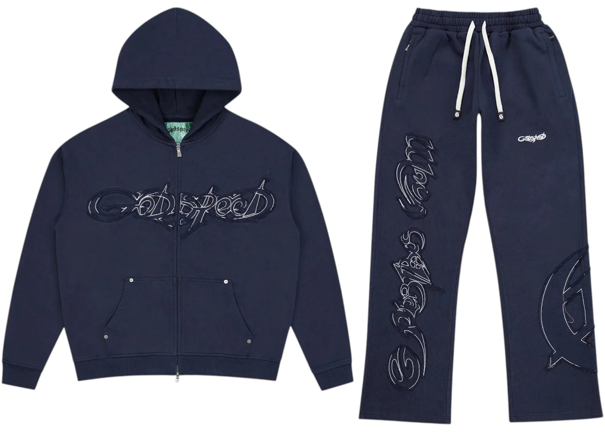 Godspeed Raw Import Sweatsuit Navy - vue secondaire A