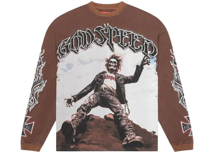 Godspeed Rocker L/S Tee Brown Wash - authentic Godspeed product
