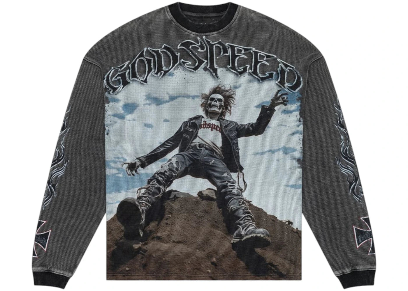 Godspeed Rocker L/S Tee Grey Wash - vue secondaire A