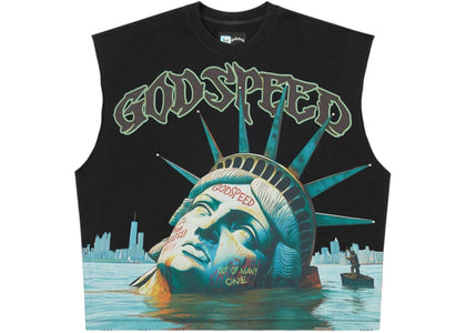 Godspeed Sunken Liberty Sleeveless T-shirt Black - authentic Godspeed apparel
