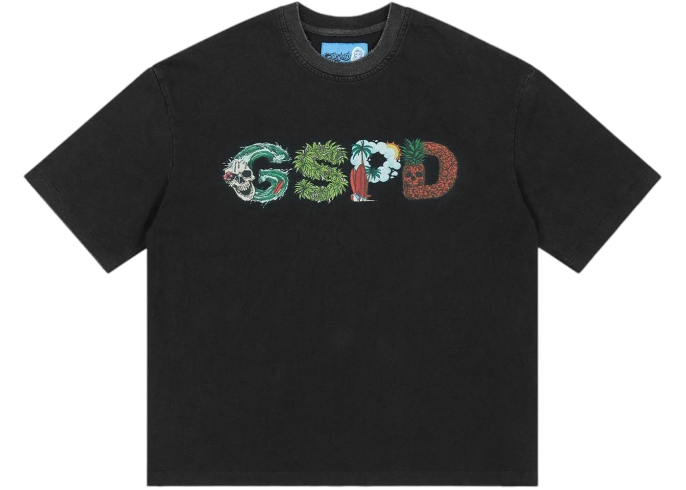 Godspeed Surfs Up T-shirt Black - vue secondaire A