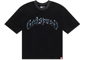 Godspeed Symmetrical Logo T-Shirt Black Wash - vue secondaire A