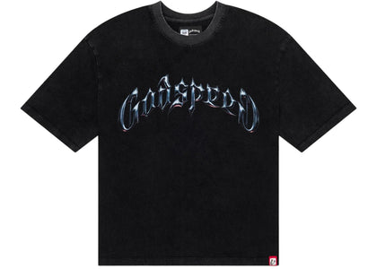 Godspeed Symmetrical Logo T-Shirt Black Wash - apparel view 2