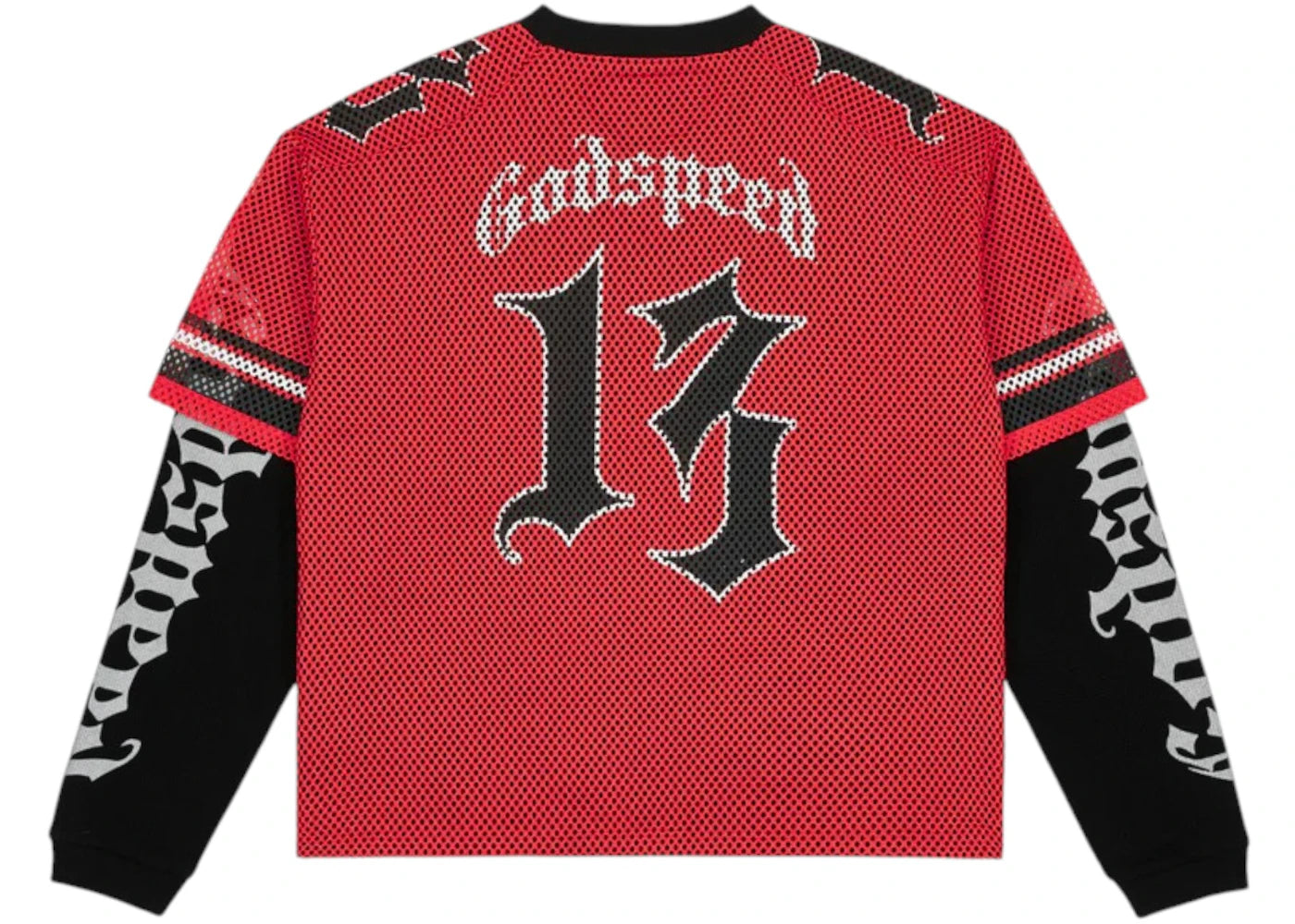 Godspeed TD Layered Jersey Black/Red/White - vue secondaire B
