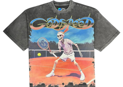 Godspeed Top Spin T-shirt Black Wash - apparel view 2