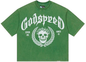 Godspeed Victor Crest T-shirt Green - vue 360
