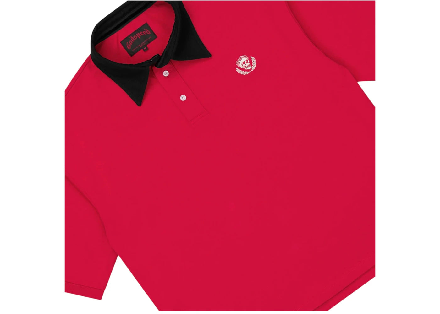 Godspeed Victor Minimal Crest Polo Red - vue secondaire B