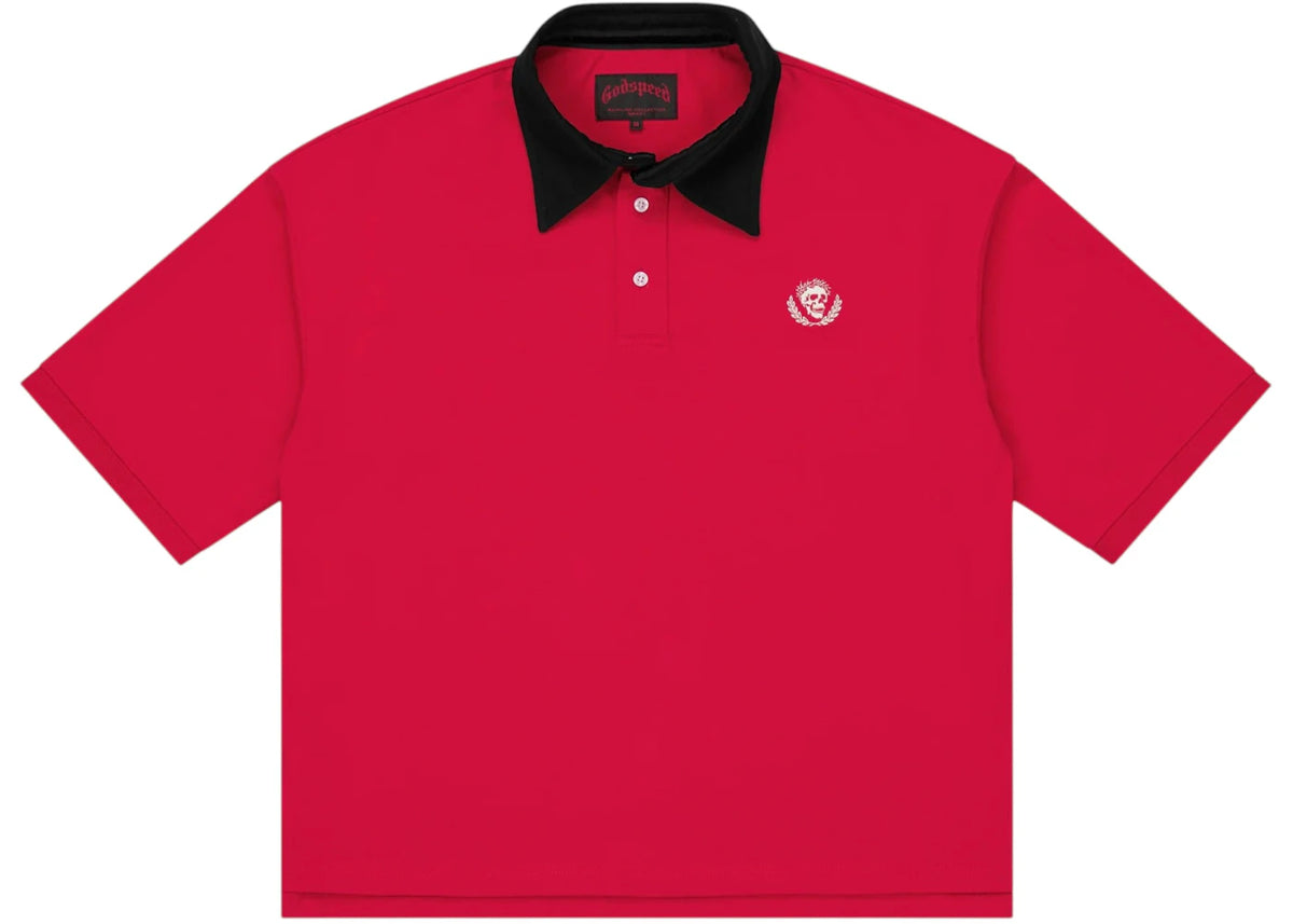 Godspeed Victor Minimal Crest Polo Red - vue secondaire A