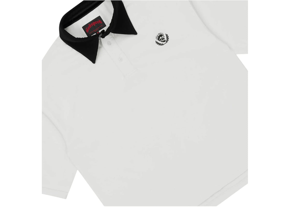 Godspeed Victor Minimal Crest Polo White - vue secondaire B